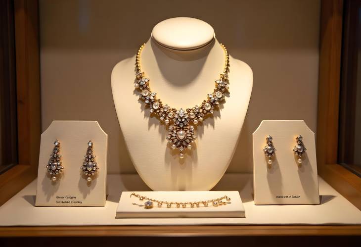 Glamorous Jewelry Showcase Stunning Sets on Display